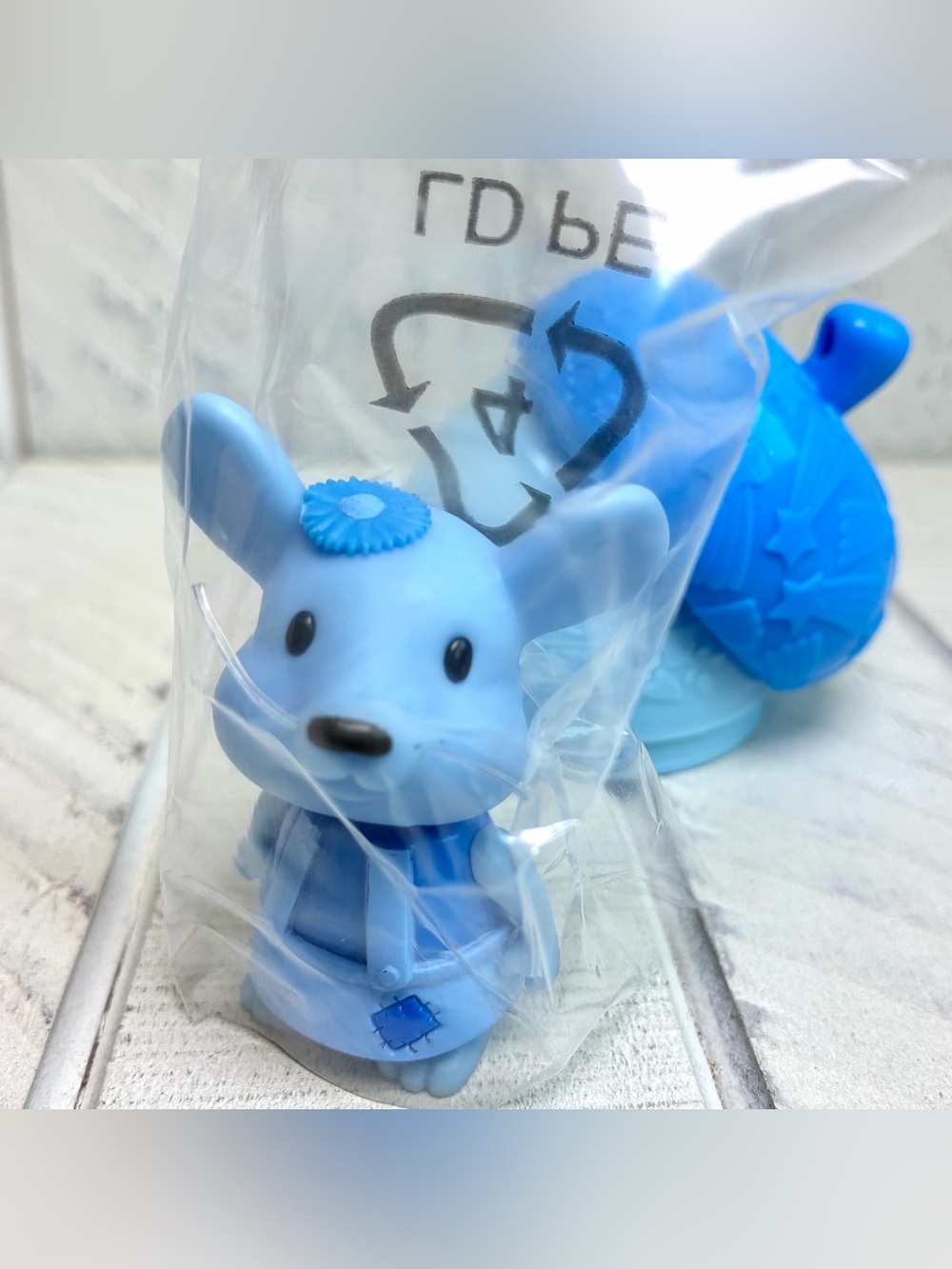 Li’l Woodzeez Toys #126 Macy Mouse Blue Mini Collectible Bobblehead Figurine